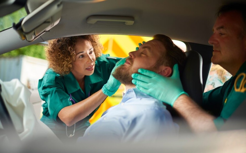 Atención de emergencia tras un accidente
